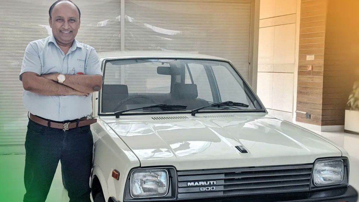 india s first maruti 800 restored from its owner now at maruti suzuki hq