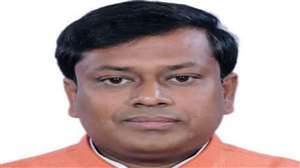भाजपा के प्रदेश अध्यक्ष सुकांत मजूमदार की तस्‍वीर।