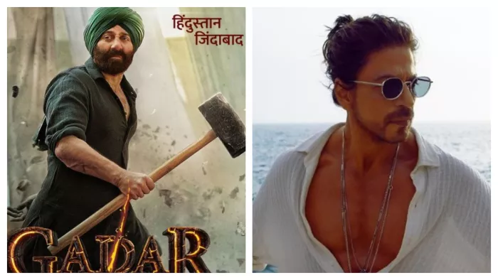 Sunny Deol from Gadar 2 and Shah Rukh Khan from Pathaan