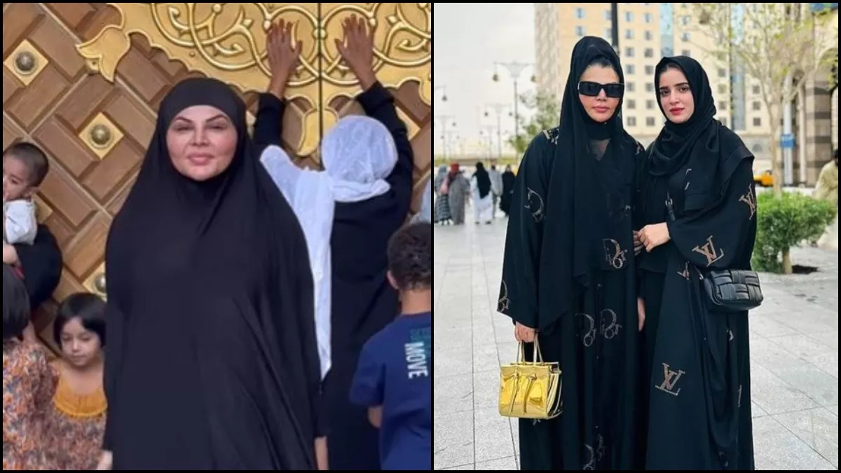 Rakhi Sawant Umrah: इस्लाम कबूलने के बाद पहली बार राखी सावंत ने किया उमराह,  फैंस से बोलीं- 'मुझे फातिमा कहो' - Rakhi Sawant first Umrah Video From Mecca  Madina amid controversy with