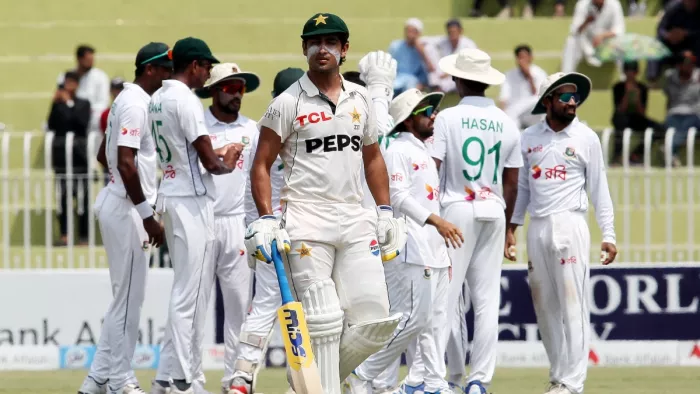 पाकिस्तान को पहले टेस्ट में मिली थी हार। इमेज- PCB