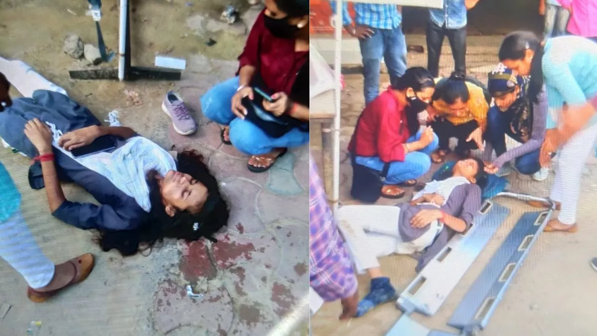 Lucknow News: लखनऊ में पालीटेक्निक फुटओवर ब्रिज से गिरी छात्रा, अंब्रेला कैनोपी ने बचा ली जान
