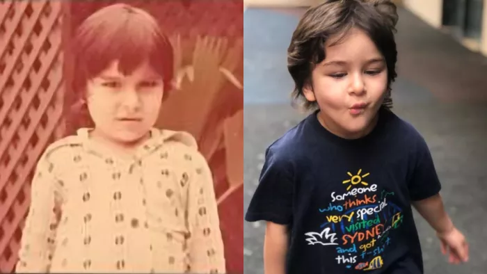 Saif Ali Khan and Taimur Ali Khan. Photo- Instagram/Saba Ali Khan and Kareena Kapoor Khan
