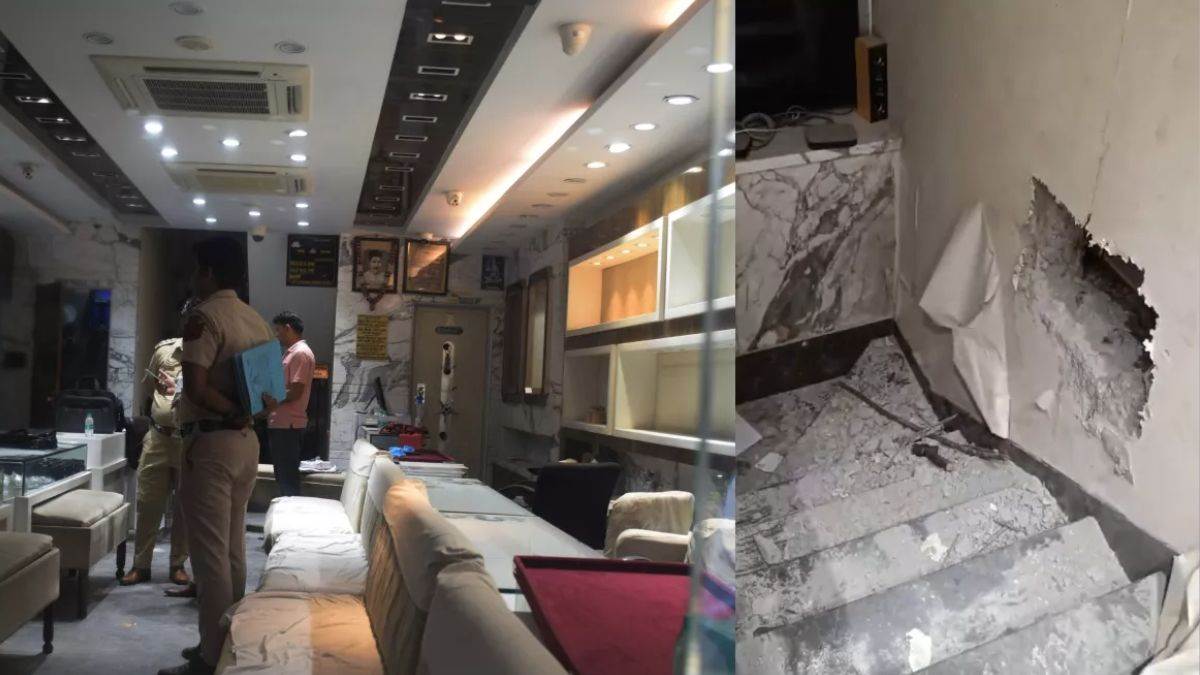 ncr thieves entered umrao singh jewellers shop from an adjacent house in bhogal area delhi