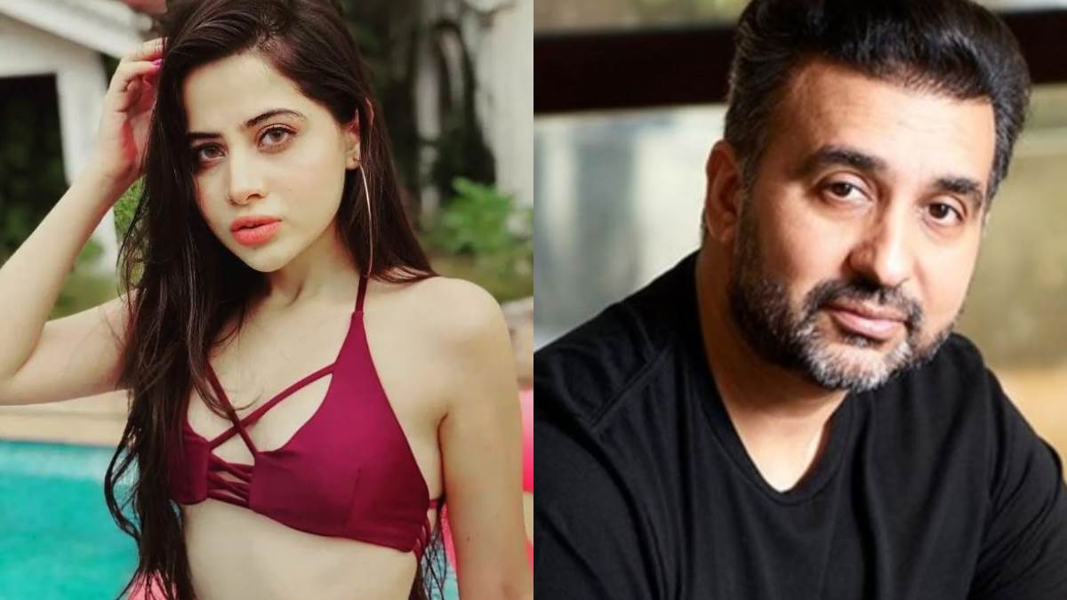 urfi javed new unique look inspired from raj kundra mask man video goes viral on internet