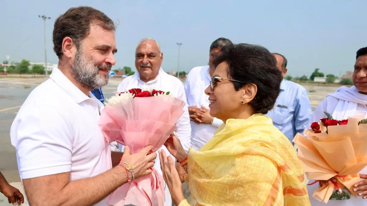 Haryana Election 2024: राहुल गांधी ने हुड्डा-सैलजा के गिले-शिकवे कराए दूर,  दोनों नेताओं को मिलकर सरकार बनाने की दिया टास्क - Haryana Election 2024  Rahul Gandhi succeeded ...