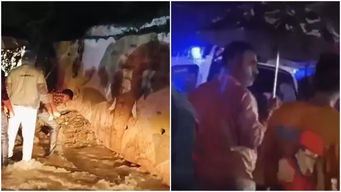 हादसे के चलते दो लोगों की मौत की हो गई है।