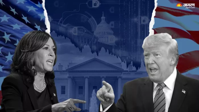US Presidential Election 2024: कंपनियों कर रहीं खुलकर समर्थन। जागरण ग्राफिक्स टीम