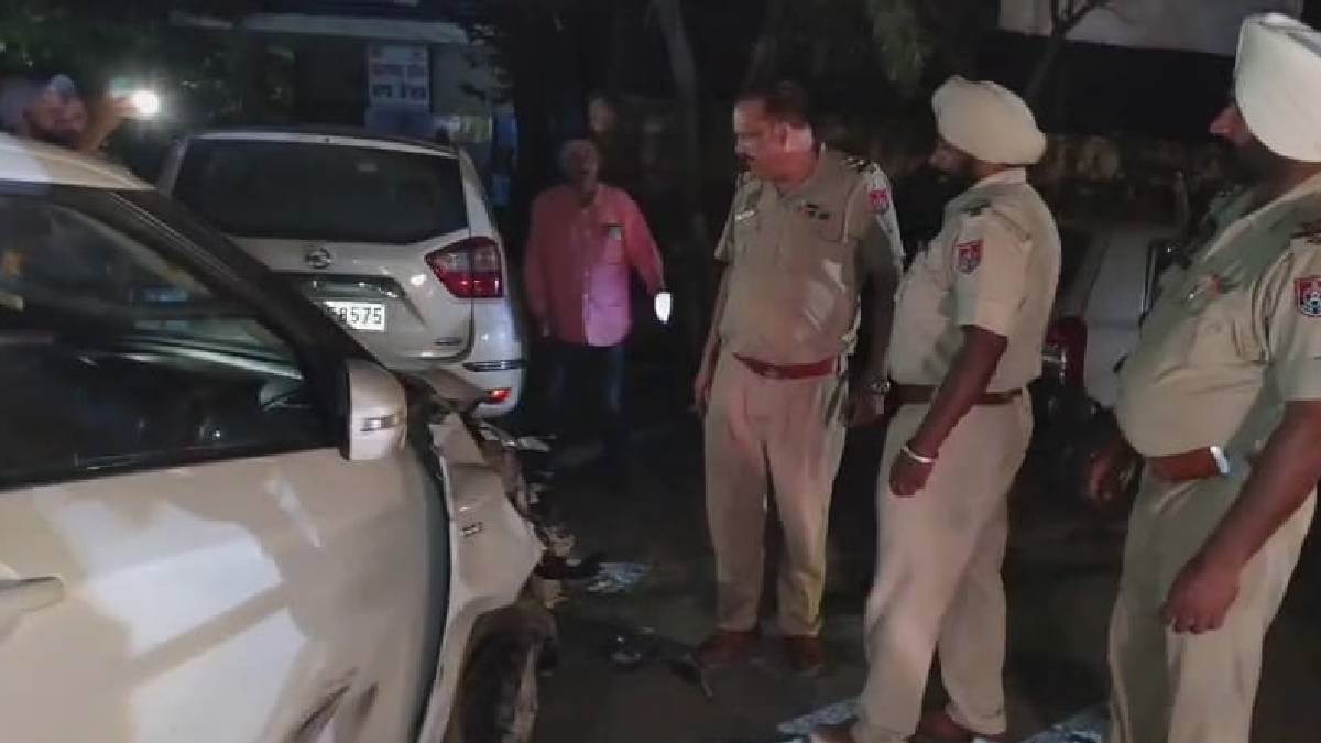 gurdaspur car accident near police station injures three
