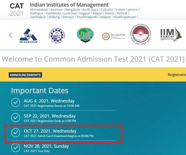 CAT Admit Card 2021: Know how to download CAT 2021 admit card at iimcat.ac.in, as the hall ticket will be released today
