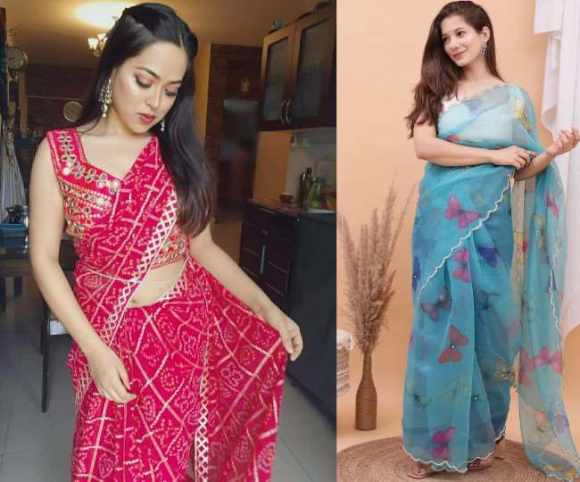 diwali look in saree