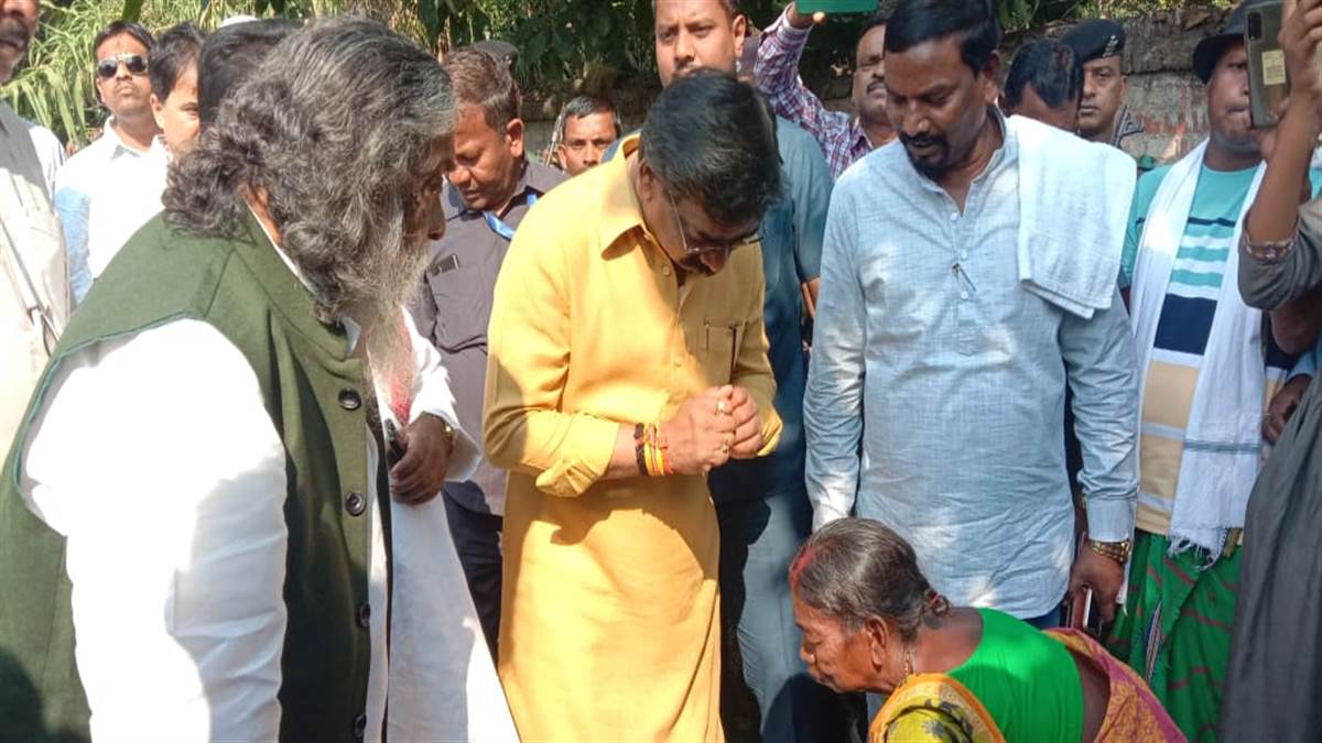 jharkhand cm reaches nanihal will attend sohrai festival in chandil
