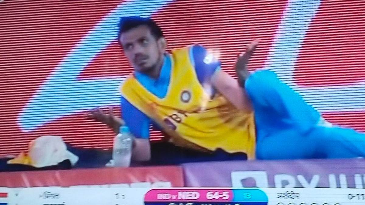 t20 world cup 2022 yuzvendra chahal recreates iconic pose after being dropped the ind vs ned match