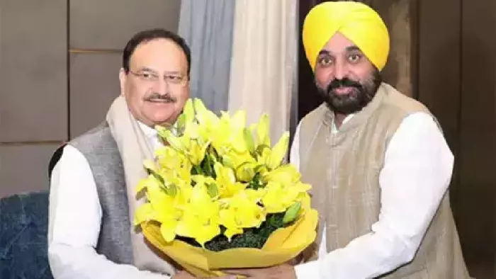 जेपी नड्डा से मिले पंजाब के सीएम भगवंत मान