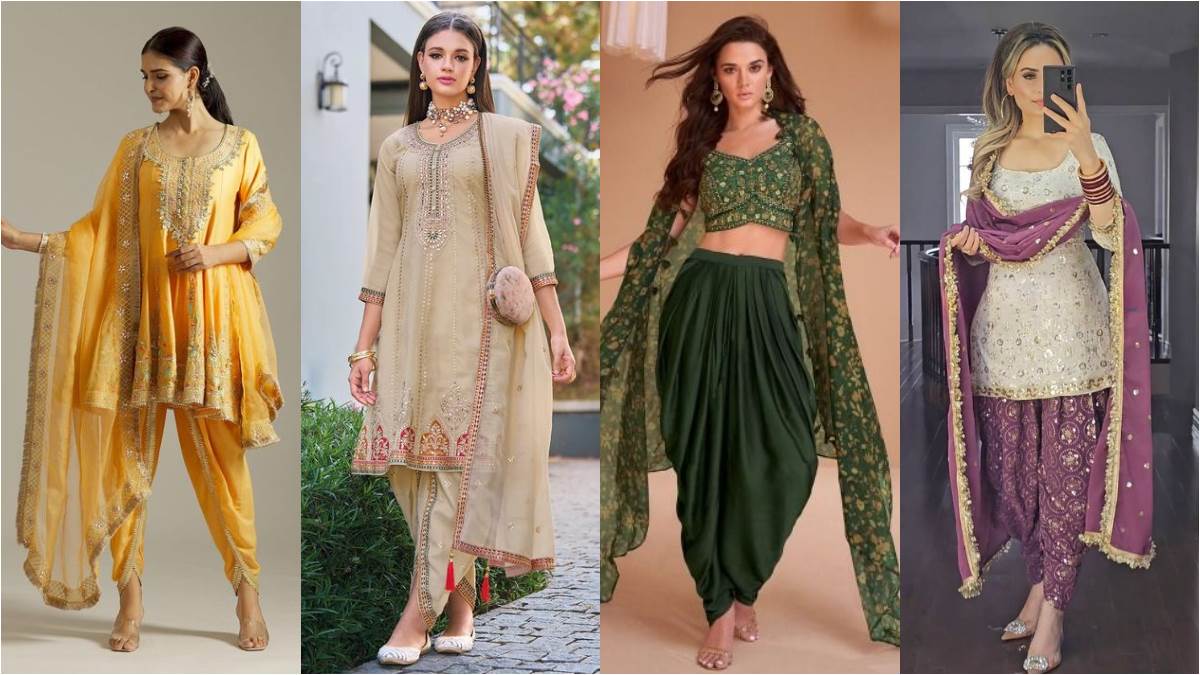फूटेगा बम हर किसी के दिल में जब पहनकर निकलेंगी आप धोती Salwar Suit Design  को दिवाली के उत्सव में - Best Dhoti Salwar Suit Design For The Love Of  Modern Desi