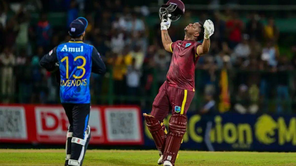 sl vs wi 3rd odi match report west indies beat sri lanka evin lewis hundred