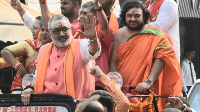 हिंदू स्वाभिमान यात्रा के दौरान अपने बयानों से एक बार फिर सुर्खियों में गिरिराज सिंह। (फाइल फोटो)
