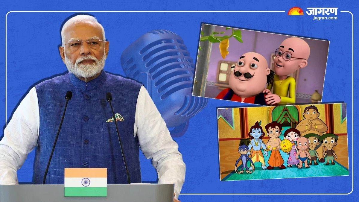 pm modi mention motu patlu and chhota bheem in mann ki baat what did the prime minister say on animation gaming and digital arrest