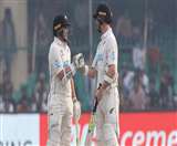 IND v/s NZ Test Match: कानपुर के ग्रीनपार्क में विल यंग और टाम लाथम की जोड़ी।