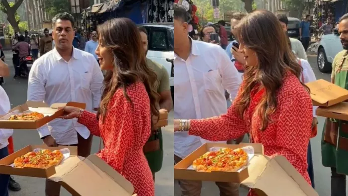 Still Images of Shilpa Shetty from Pizza Video. Photo Credit: Instant Bollywood Video