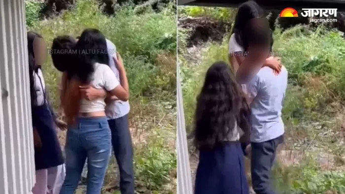 दिल्ली मेट्रो पुल के नीचे अश्लील हरकत करते दिखे एक लड़का और दो लड़की।