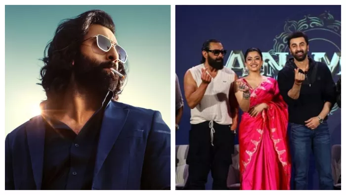 Ranbir Kapoor, Rashmika Mandanna and Bobby Deol in Banglore for Animal Promotion
