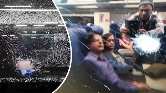 भुवनेश्वर में वंदे भारत ट्रेन पर पथराव। (फाइल फोटो)