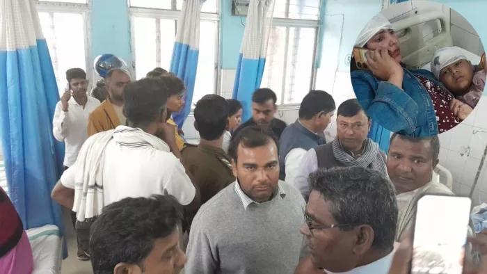 पटना-औरंगाबाद NH पर बड़ा हादसा। फ़ोटो- जागरण