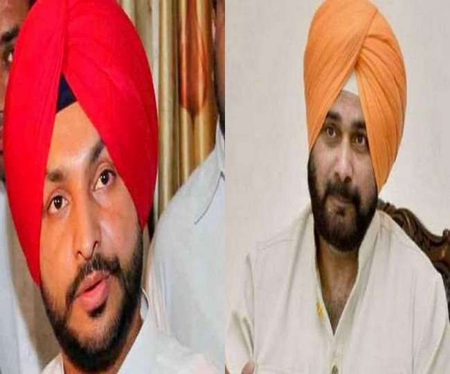 प्रदेश अध्यक्ष नवजोत सिंह सिद्धू व सांसद बिट्टू। (फाइल फाेटाे)