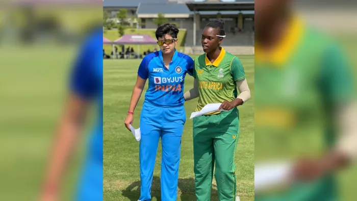 SA U19-W vs IND U19-W फोटो- ट्विटर