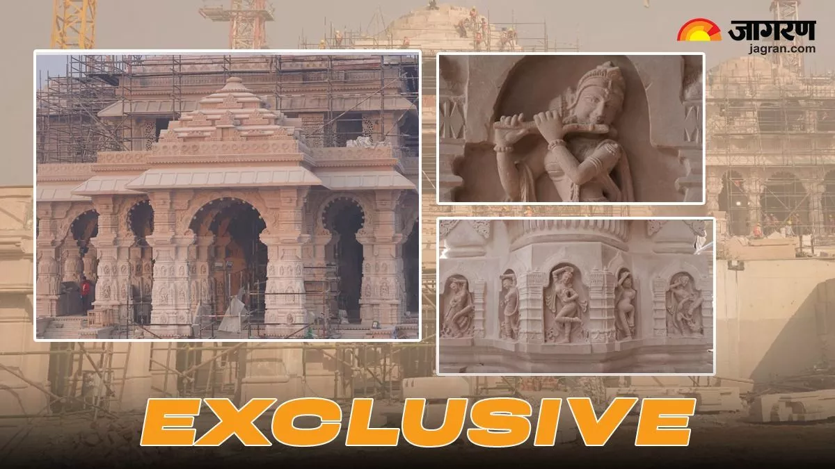 Ram Mandir: अयोध्या के कण-कण में राम, देखें अयोध्या में बन रहे राम मंदिर की Inside तस्वीरें