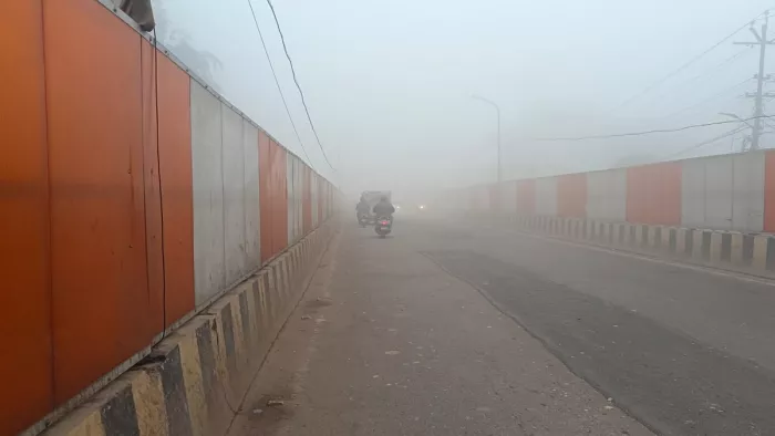 Fog In UP: लखनऊ-आगरा एक्सप्रेस वे पर कंटेनर व तीन बस समेत आठ वाहन टकराए