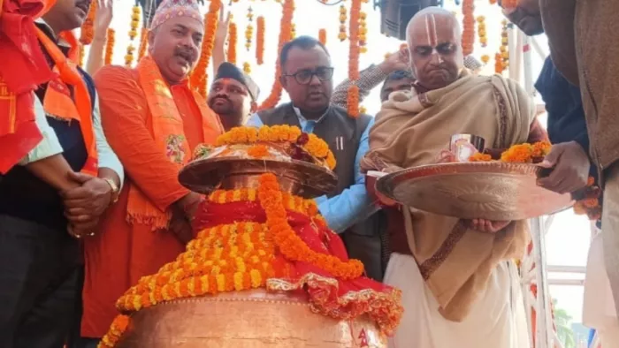रामलला के जलाभिषेक के लिए जानकी मंदिर से जल कलश रथ रवाना, 29 दिसंबर को पहुंचेगा अयोध्या