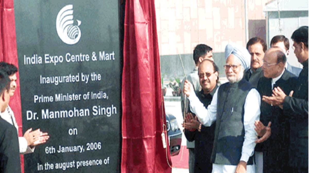 ncr dr manmohan singh inaugurated india expo centre and mart in greater noida on 6 january2006