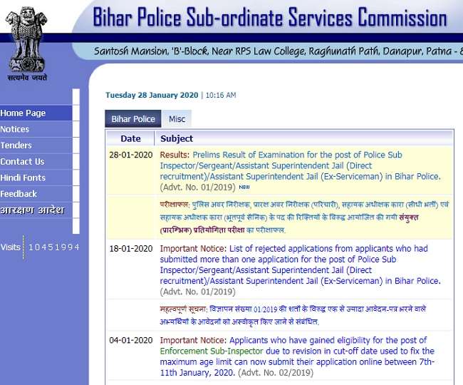 Bihar Police SI Result 2020: बिहार पुलिस सब-इंस्पेक्टर प्रिलिम्स में 34048 पुरुष और 15458 महिला उम्मीदवार सफल घोषित