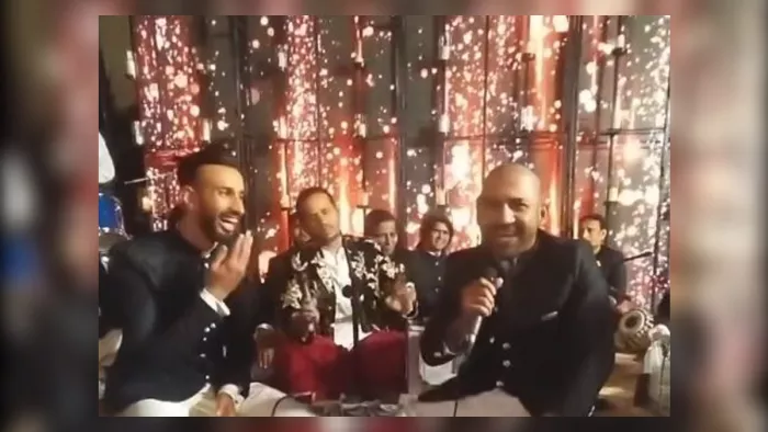 Shan Masood wedding, सरफराज अहमद ने गया गाना। फोटो वायरल वीडियो