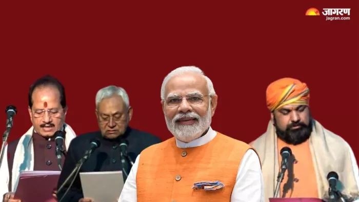 नीतीश कुमार के 9वीं बार मुख्यमंत्री बनने पर पीएम मोदी ने एनडीए सरकार को बधाई दी।(फोटो सोर्स: जागरण)