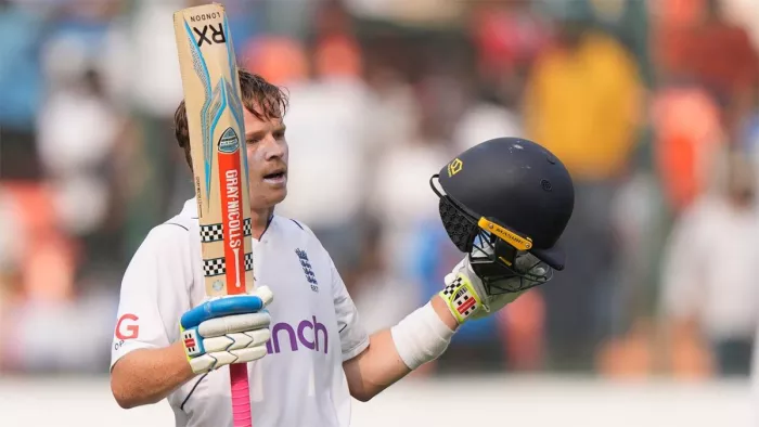 Ollie Pope: ओली पोप ने खेली हैदराबाद में यादगार पारी।