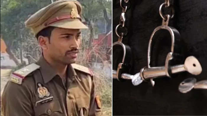 पुलिस वर्दी में पकड़ा गया फर्जी दरोगा प्रमोद पांडे: जागरण