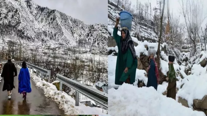 कश्मीर में शुष्क मौसम के बीच ठंड का प्रकोप लगातार जारी है। फाइल फोटो