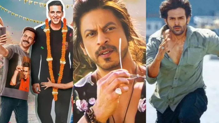 Box Office Shah Rukh Khan Pathaan Kartik Aaryan Shehzada and Akshay Kumar Selfiee Total Collection on Monday/Instagram