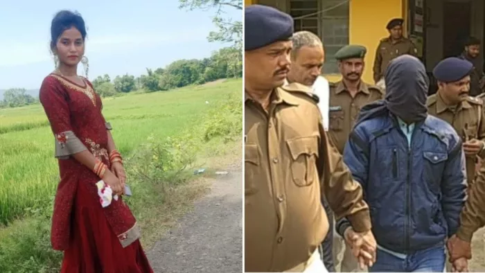 रुबिका पहाड़िन की फाइल फोटो और गिरफ्तार मैनुल अंसारी