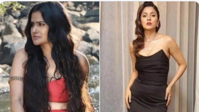 File Photo of Sona Mohapatra and Shehnaaz Gill