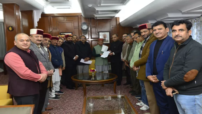Himachal News:भाजपा विधायक दल ने राज्यपाल से की मुलाकात।