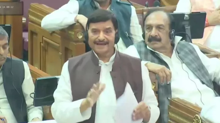 सपा के वरिष्ठ विधायक एवं राष्ट्रीय महासचिव शिवपाल सिंह यादव - वीडियो ग्रैब