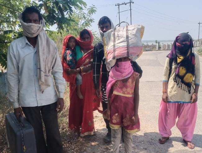 Pedestrian workers arrived in the district from Bhopal and ...