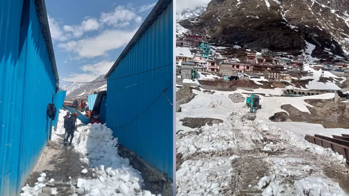 Badrinath Dham में मास्टर प्लान का कार्य दुबारा शुरु, 50 से ज्यादा मजदूर हटा रहे बर्फ; पीएम मोदी का ड्रीम प्रोजेक्ट