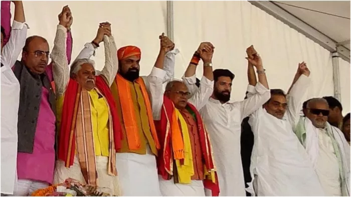 गया में NDA का शक्ति प्रदर्शन, मांझी-चिराग और सम्राट ने लालू यादव पर साधा निशाना