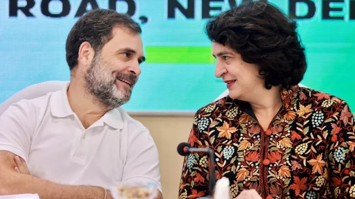 कांग्रेस की नई लिस्ट में प्रियंका-राहुल का नाम नहीं।