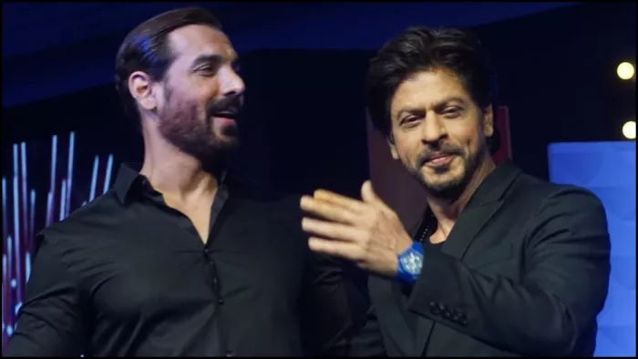 शाह रुख के साथ रोमांटिक मीम वायरल होने पर जॉन का रिएक्शन। फोटो क्रेडिट- इंस्टाग्राम